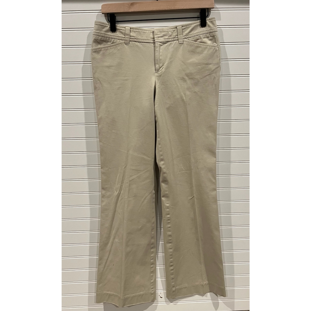 Lilly Pulitzer Palm Beach‎ Fit Khaki Bootcut Stretch Pants Beige Womens 8